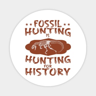 Paleontologist Fossil Hunting Fathers Day Gift Funny Retro Vintage Magnet